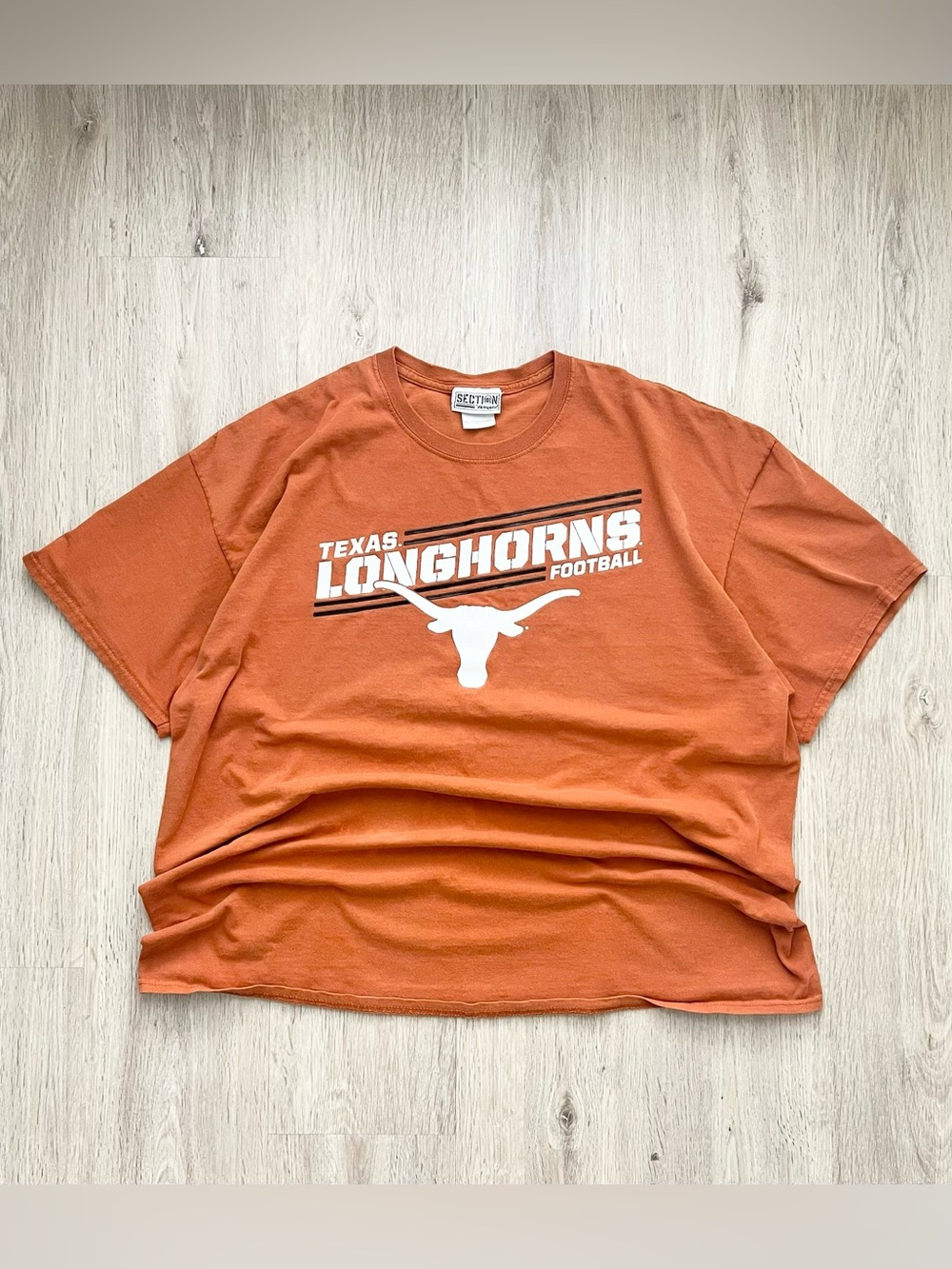 Y2K Texas Longhorns T-Shirt Mens XXL Orange NCAA Football VTG Baggy Loose Street